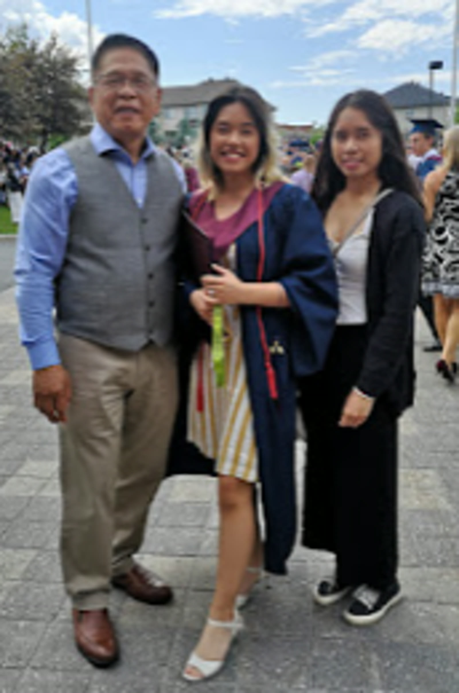 Vin's All Saints High graduation with Ate