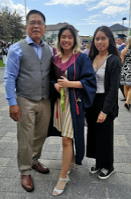 Vin's All Saints High graduation with Ate